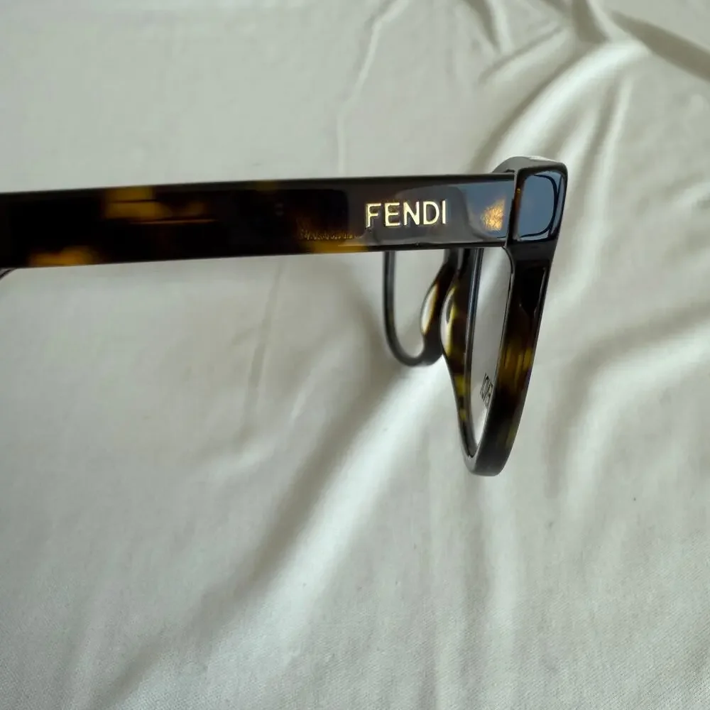 Fendi FE50059I Eyeglasses - Dark Havana Tortoiseshell, Made in Italy